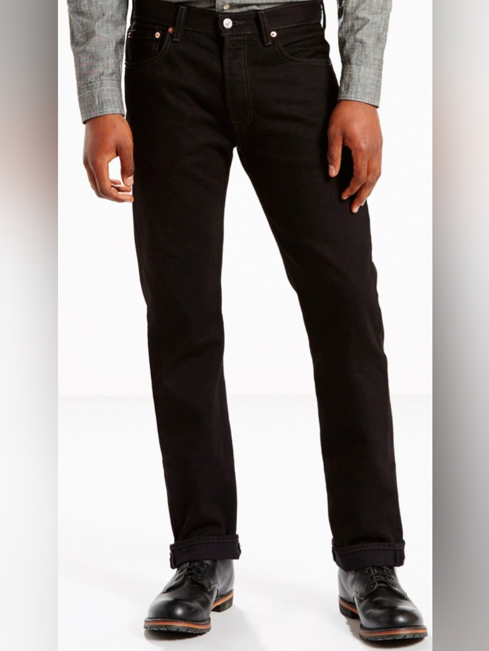 Levi's Men's Black 501 Button Fly Original Fit Jeans (New w/Tags!)